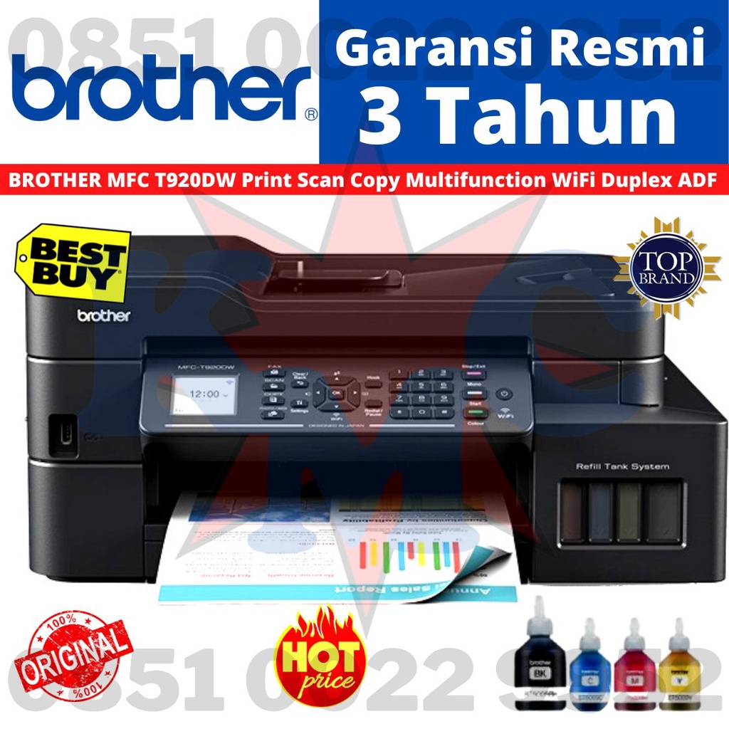 BROTHER MFC T920DW T 920DW Print Scan Copy Multifunction WiFi Duplex ADF