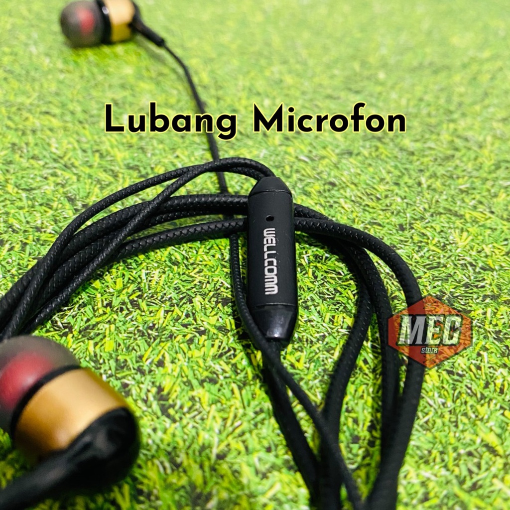 Headset Bass I Earphone I Headphone Wellcomm HM100 Original Garansi 1 Bulan