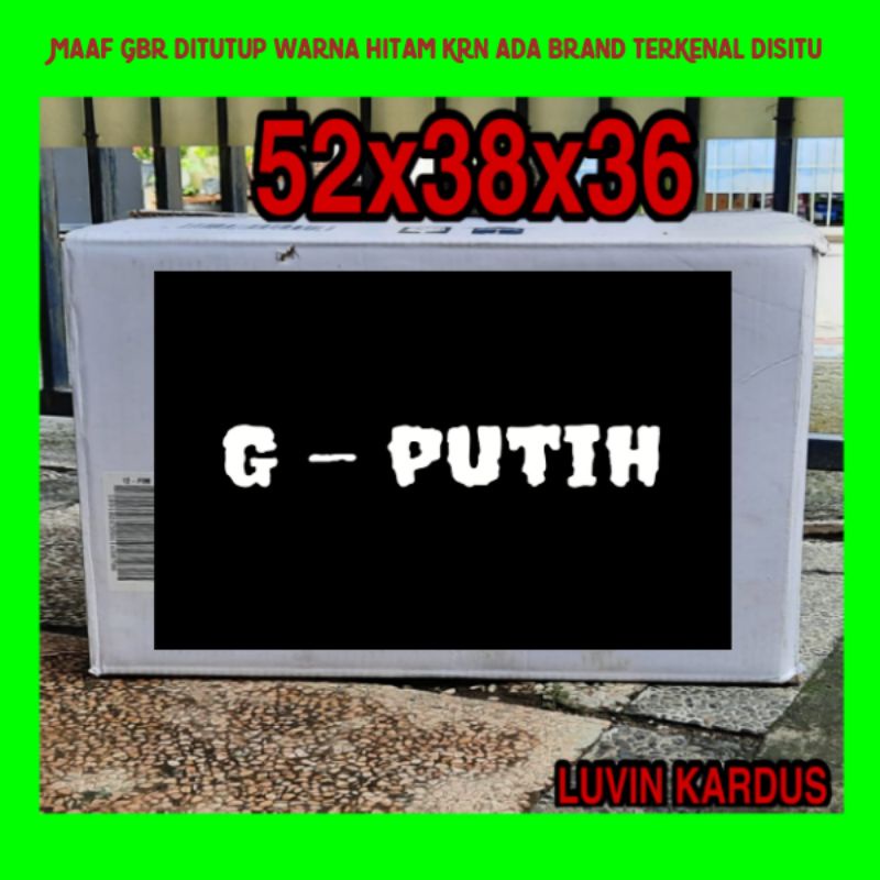 

Kardus box Jumbo 52x38x36 cm u pindahan rumah dll