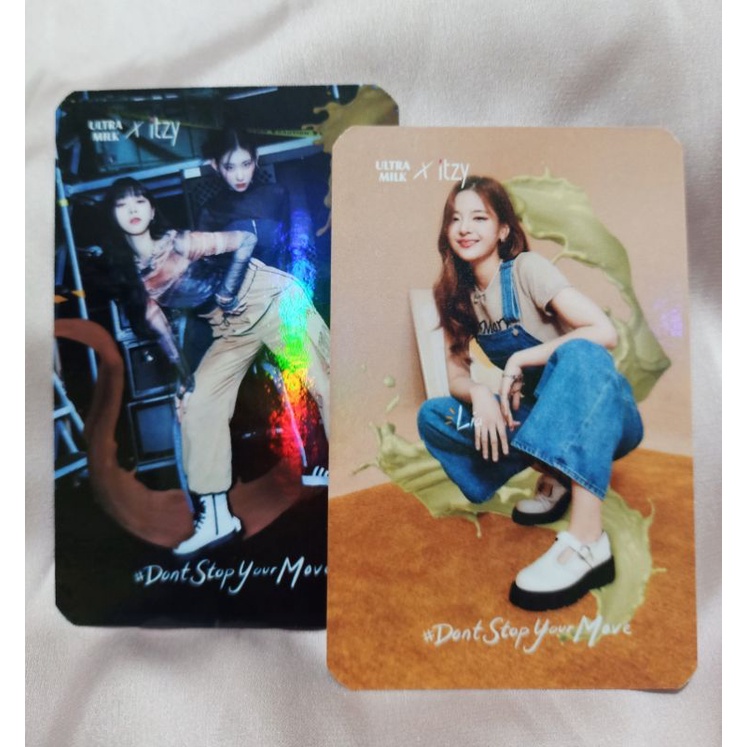Photocard Ultra Milk x ITZY Lia Ryujin Chaeryeong