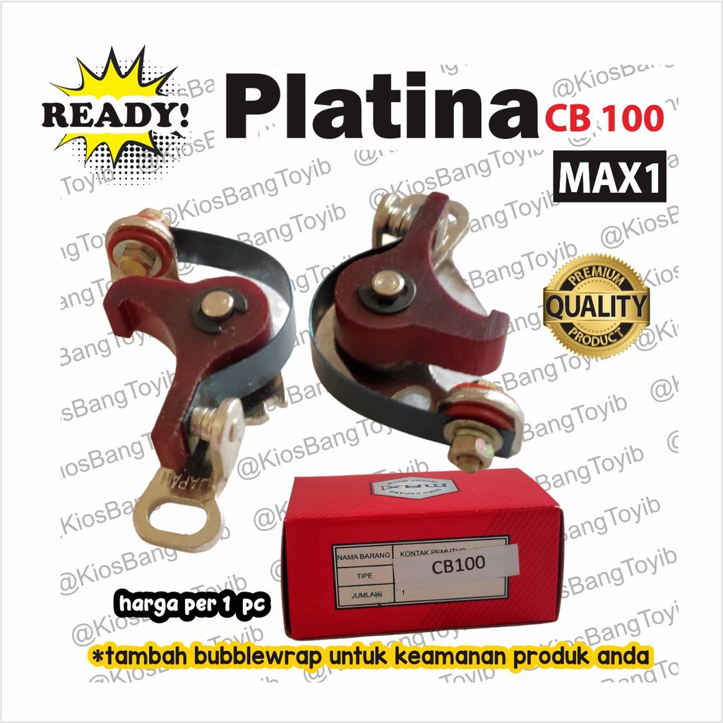 Platina Breaker Point Kontak Pemutus CB100 CB125 GL100 GL125 (MAX1)