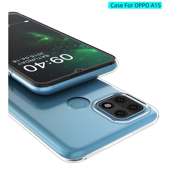 Case Anti Crack OPPO A15 Casing Shockproof Dengan Tebal 1.5mm