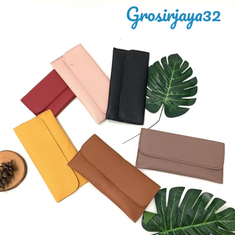 Dompet Papirut Kulit Jeruk Dompet Wanita Papirut Viral Mini Dompet Lipat Dompet Kartu