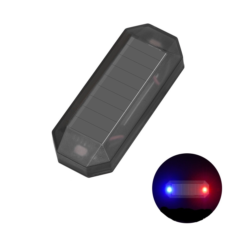 Mobil Self-adhesive Solar LED Mini Night Ride Tail Light Anti-rear Strobo Warning Light Untuk Motor Sepeda Kendaraan Elektrik