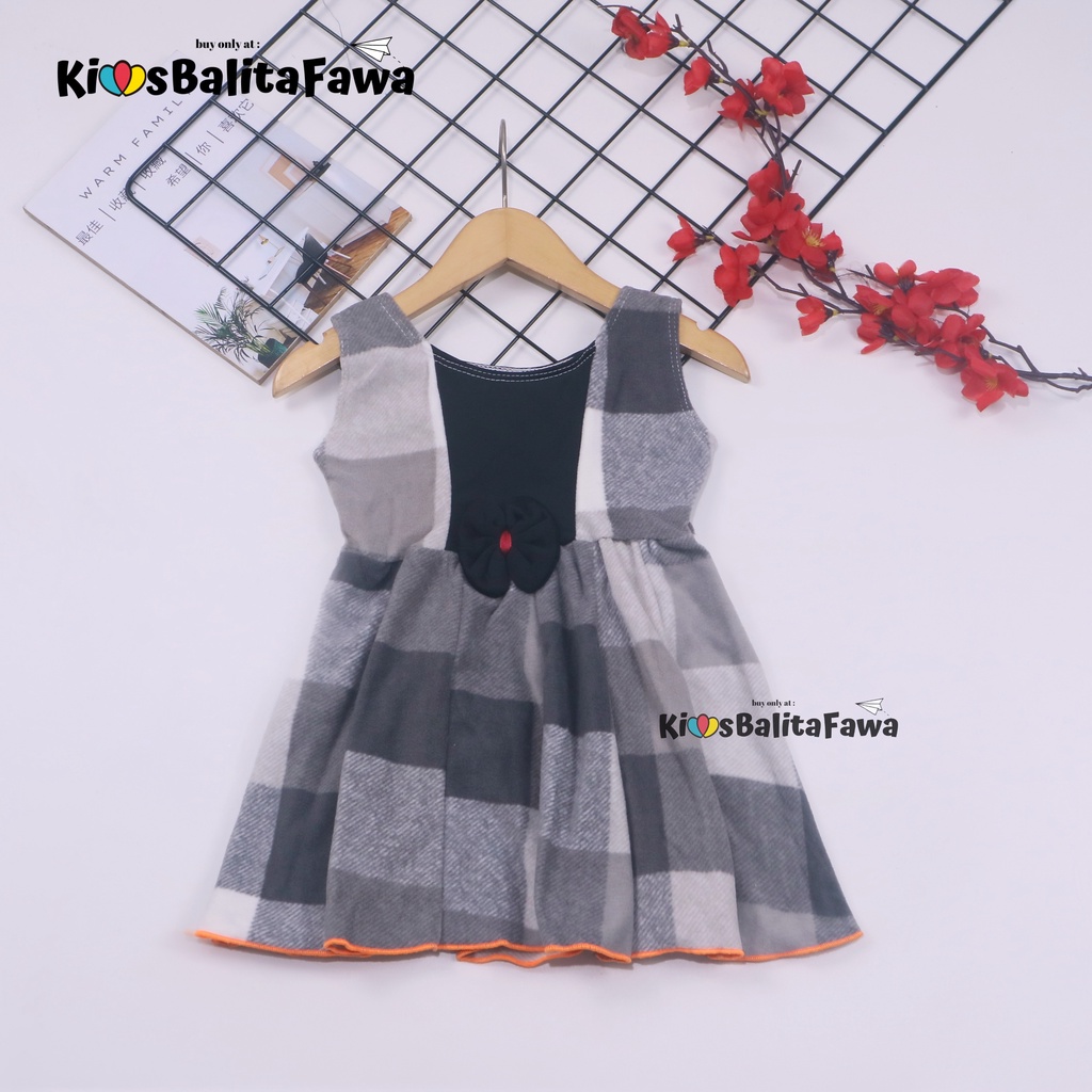 [BLUDRU FLANEL] Dress Aurora uk Bayi 3-12 Bulan / Baju Pakaian Pesta Anak Perempuan Murah Kensi Gaun