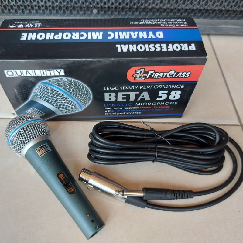 Mic Microphone Firstclass Beta-58 + Swit