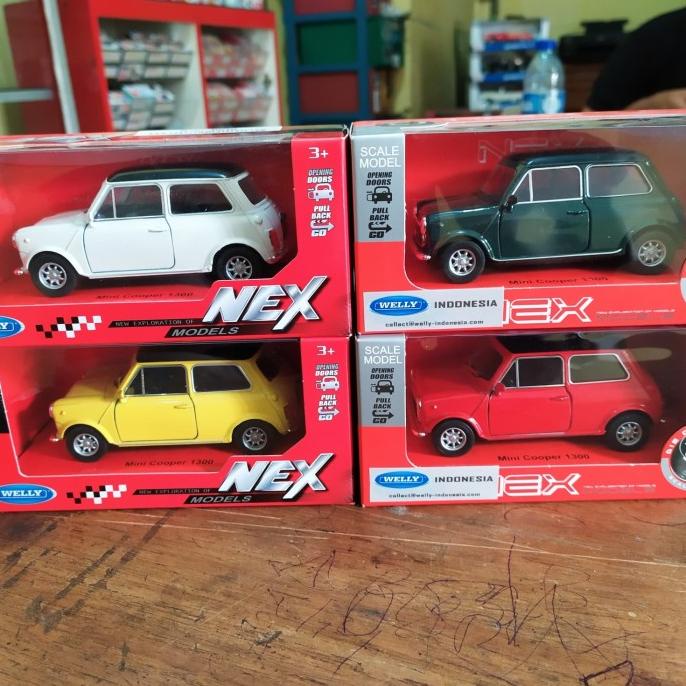 Miniatur Mobil Mini Cooper Morris Mister Bean Diecast Klasik Welly ---MURAH---