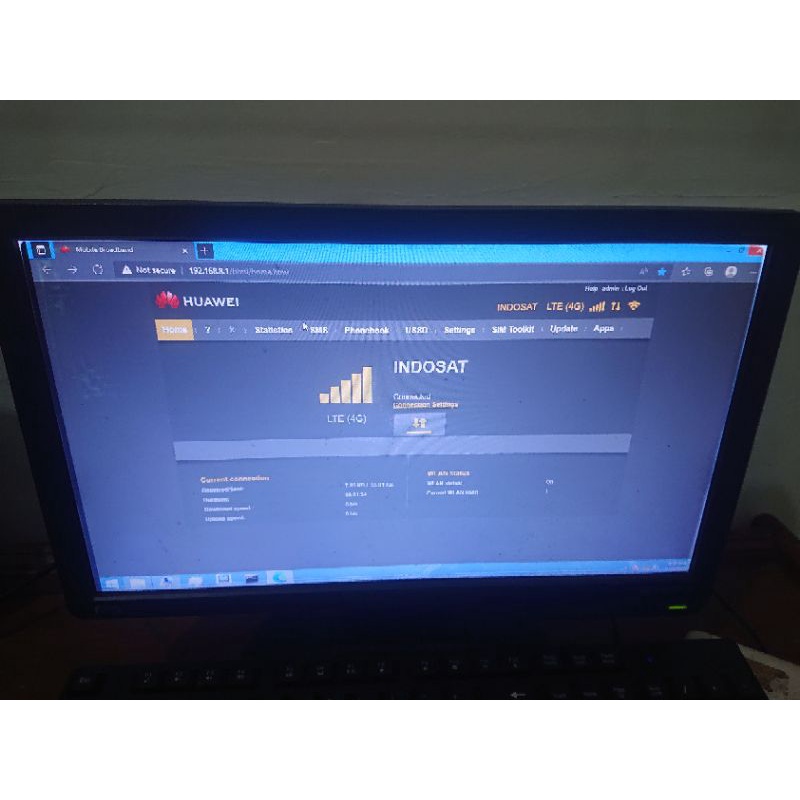 Router Home Huawei B310 S-927 Xl Infionet Unlock Mod Allopreator 4G LTE(B1/B3/B8/B40)Antena Sepasang