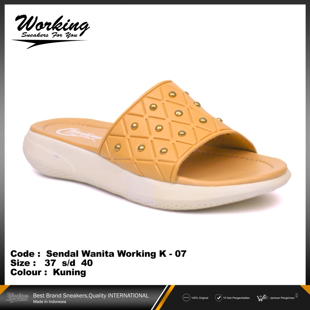 Working Snekers For You Sandal Wedges Wanita K-07