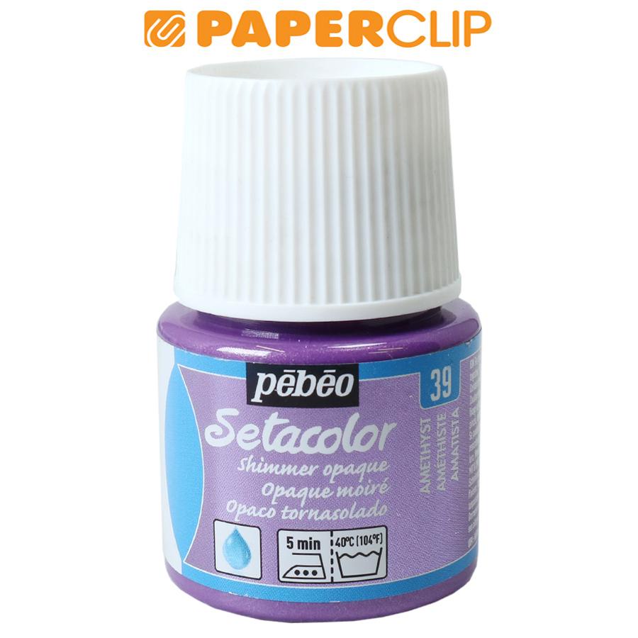 

CAT WARNA KAIN / PEBEO SETACOLOR SHIMMER OPAQUE FABRIC PAINT 45ML 295-039 AMETHYST