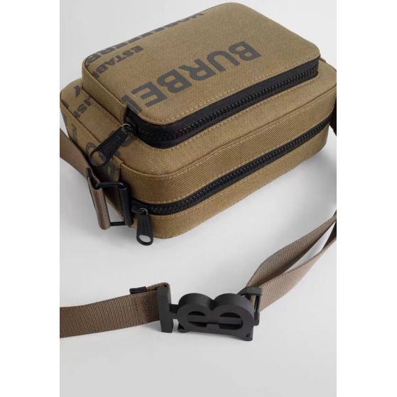 Burberry Horseferry Nylon Crossbody Bag In Brown - ORIGINAL 100%