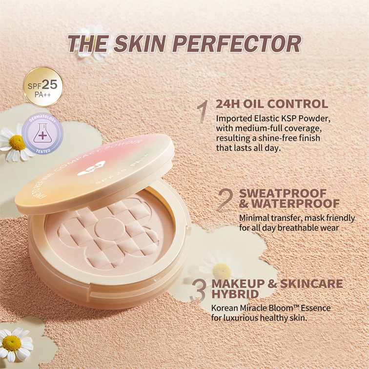 BNB barenbliss Korean Bloomatte Fine to Refine Compact Powder Bedak Padat