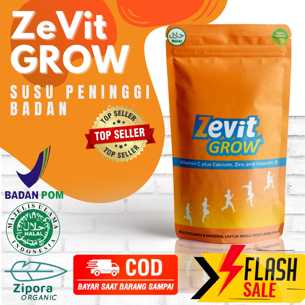 

SUSU PENINGGI AMPUH - SUPLEMEN TINGGI BADAN REMAJA DAN ANAK ORIGINAL / PENAMBAH TINGGI TERLARIS BPOM / SUSU PENAMBAH TINGGI BADAN / ZEVIT GROW