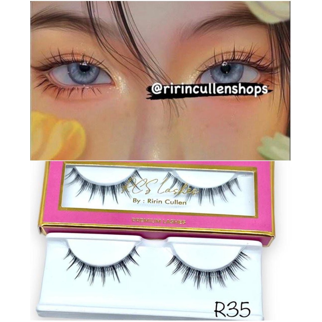 RCS✅ DOUYIN lashes bulu mata palsu comic jepang ulzzang girl makeup KODE R35 manga lashes