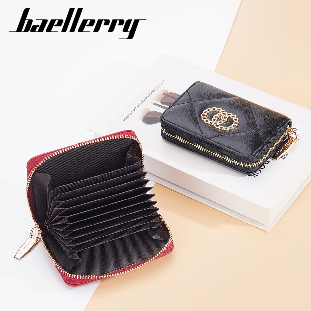 BAELLERRY N2383 Dompet Wanita Kecil Dompet Kartu Kulit PU Leather Premium WATCHKITE WKOS