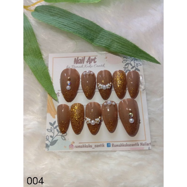 004 | KUKU PALSU WEDDING / KUPAL PENGANTIN  / NAIL ART FREE LEM GELL