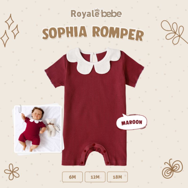 Royale Bebe Sophia Romper Sleepsuit Bayi Perempuan