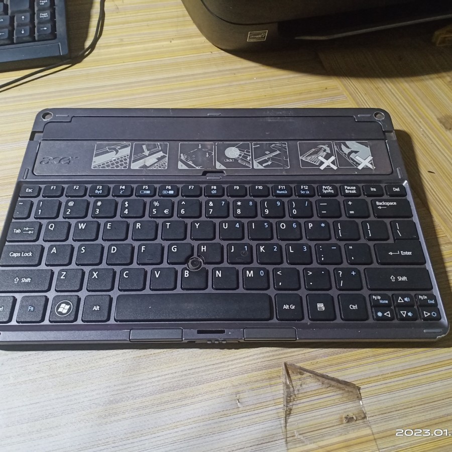 keyboard docking acer iconia w500 normal ori bawaan