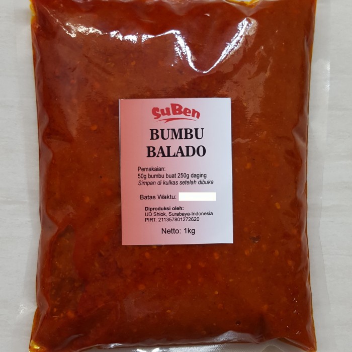 

Silahkan Order] suben bumbu balado 1kg