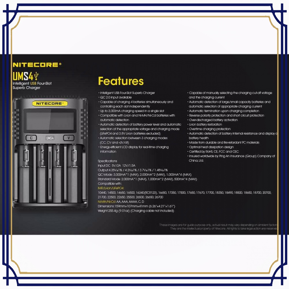 Intelligent QC2 USB Charger Baterai 4 Slot Li-ion NiMH - BT361