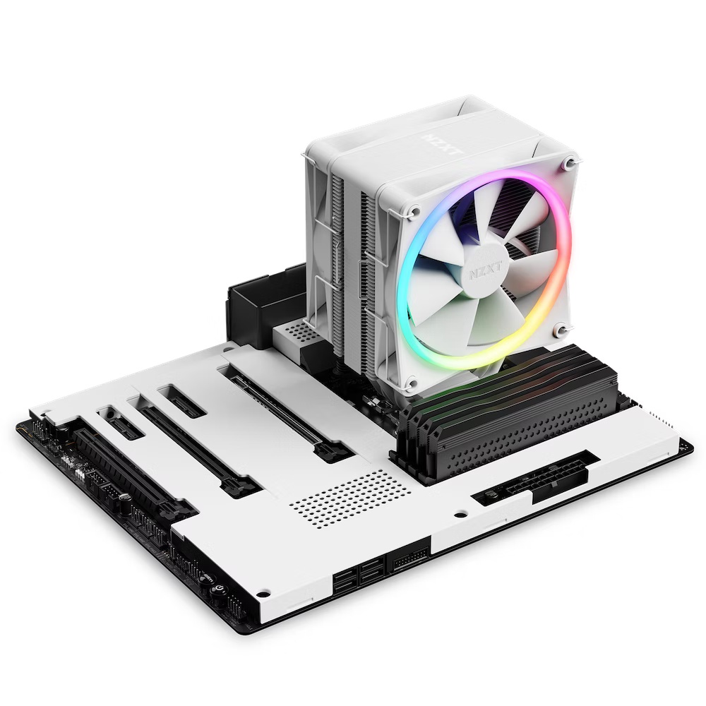 NZXT T120 RGB CPU Air Cooler - White