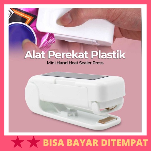 Alat Perekat Plastik Mini Hand Heat Sealer Press / Alat Mesin Sealer Seal Klip Clip Perekat Penempel