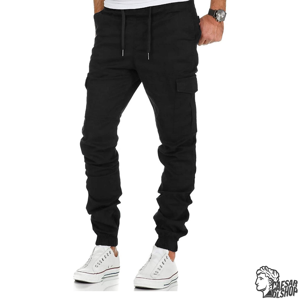 Caesar Olshop - Jogger Cargo - Altamura - Black