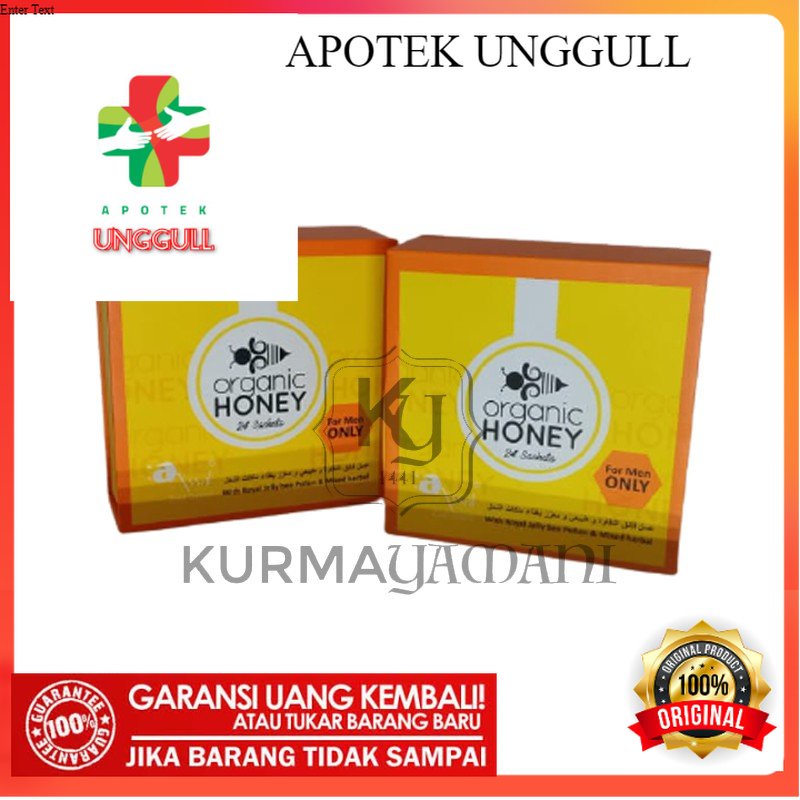 

100% ORIGINAL Madu Organic Honey 1 Box ( 24 Pcs ) || Madu Sehat Pria || Madu Import Arab || Honey For Men Only