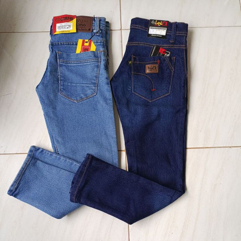 Celana Jeans Panjang Anak Perempuan Laki Laki 5-12 Tahun Melar