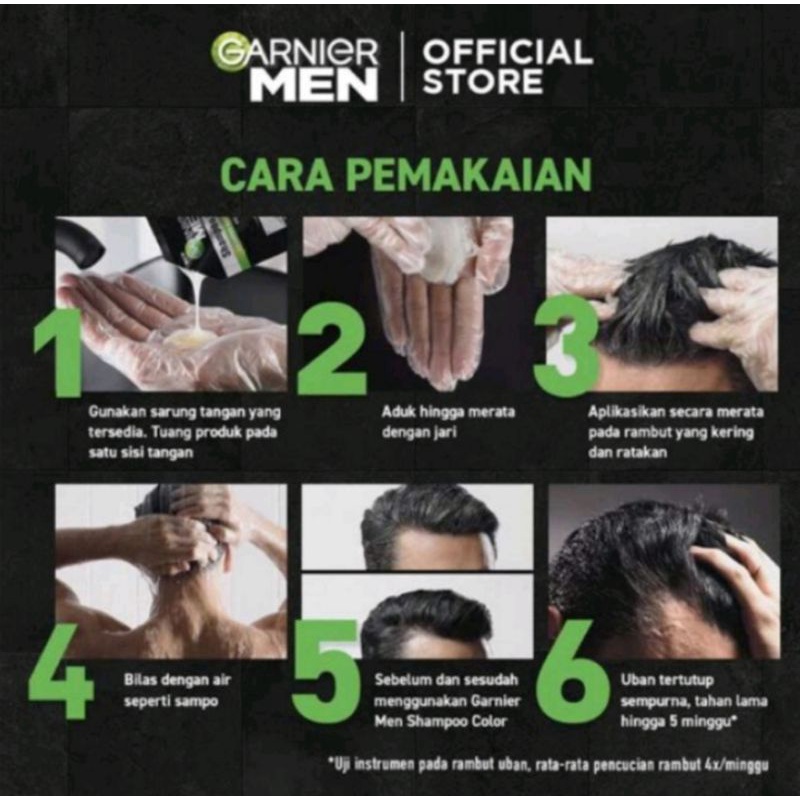 GARNIER MEN SHAMPOO COLOR MENGECAT RAMBUT SEMUDAH SHAMPOO