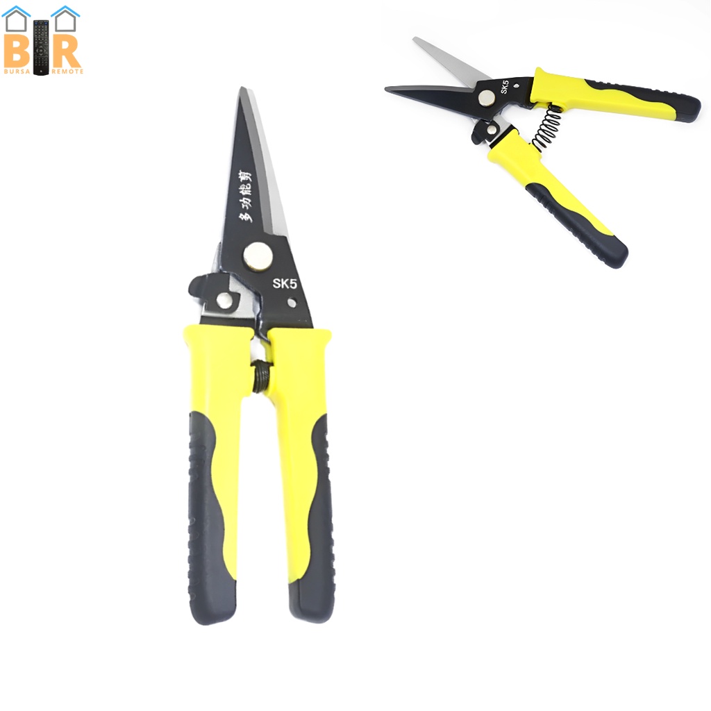 Tang Kupas Pemotong Kabel 8 Inch Gunting Listrik Multifungsi Potong Kabel Cutter Pliers