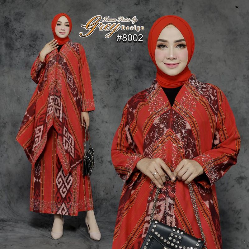 [8002] SETELAN ROK TENUN HIASAN FULL PAYET// By Grey Design