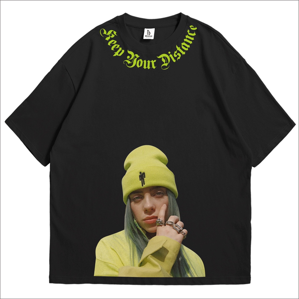 BELIEVEDIAGEMSAE-  Oversized Tshirt Billie Eilish Kaos Oversize Pria dan Wanita