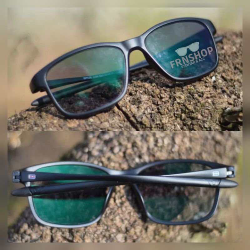 Kacamata Sporty Pria Lensa Photocromic Anti Radiasi Blueray Bluecromic Bisa Minus Silinder - Frame K