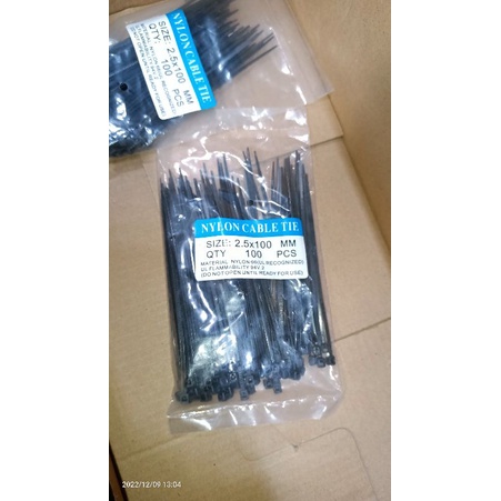 kabel ties tali plastik tali krek 10cm 100pcs