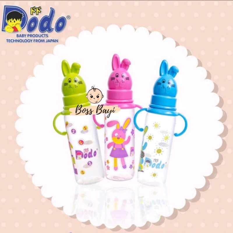 DODO - Botol Rabbit  with Handle 8oz/ Botol Susu Kelinci 250ml