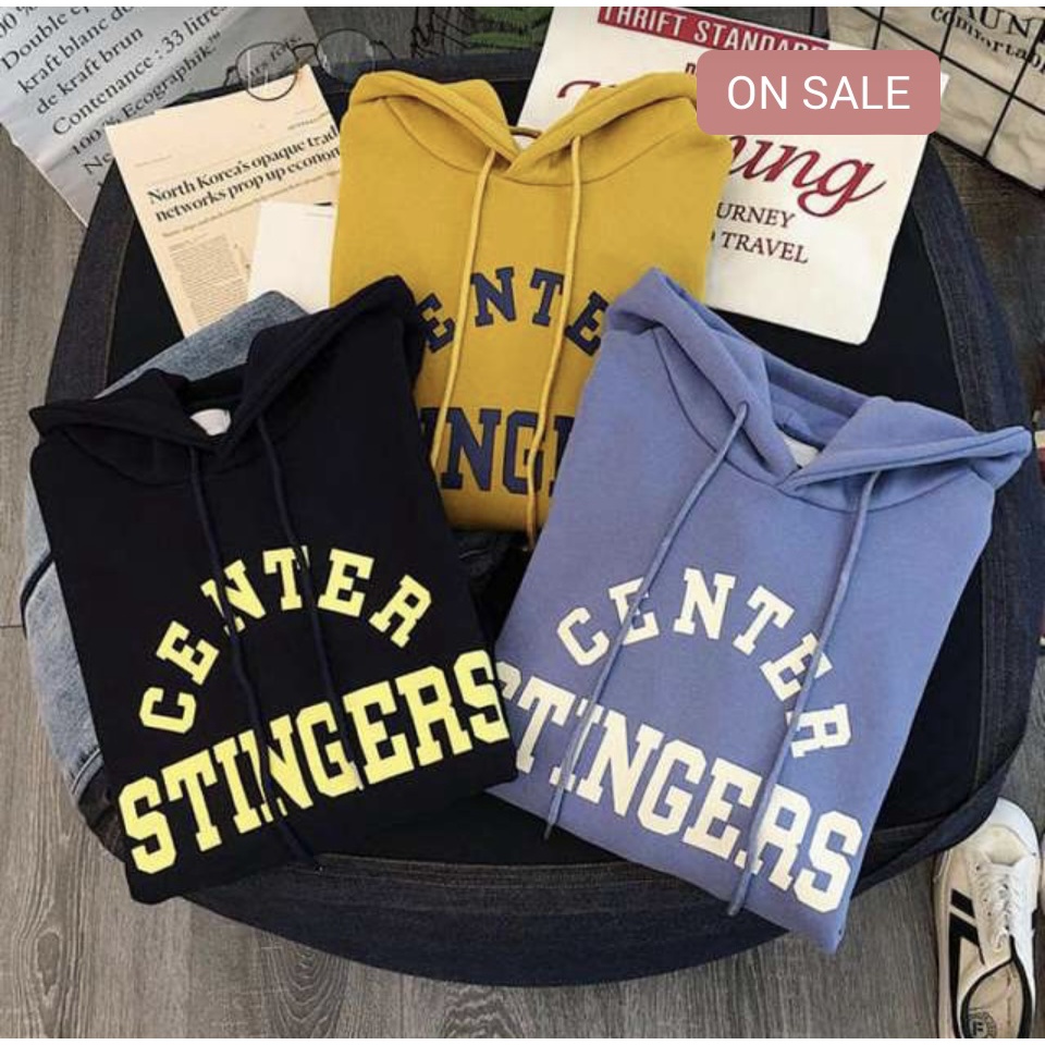 CENTER STINGER Sweater Hoodie Trendy II CENTER STINGER Jumper Hoodie II Sweter Oblong Topi Sz M - XL Anak &amp; Dewasa ( Pria &amp; Wanita )