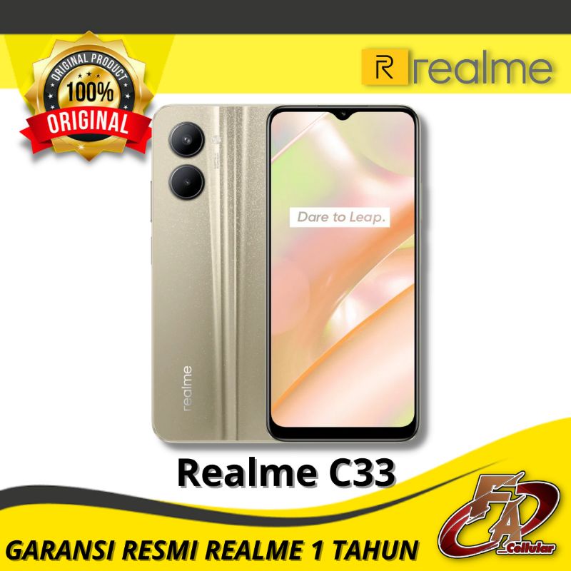 Realme C33 4/64 & 3/32 - Garansi Resmi Realme Indonesia