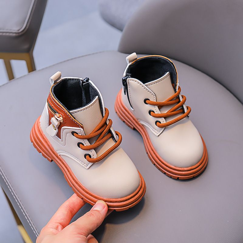 {COD} Sepatu Boots Anak Import LUKE/Sepatu Docmart Tali Resleting Dr.Marteen Style/Sepatu Boots Anak Laki laki dan Perempuan/size 26-35