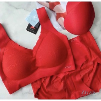 KISSY BRA CHIPS FREE PANTY TALI LEBAR BUSA TEBAL/BRA SEHAT