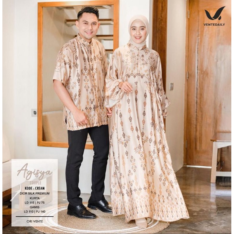 Series Couple ori Vente. Agisya Couple Koko Gamis Dior Silk