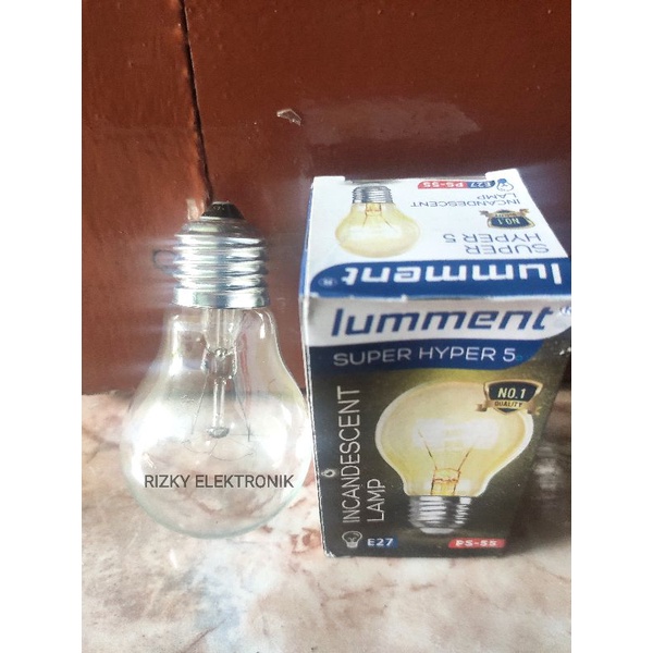 Lampu Bohlam Dop Bulb E27 Clear Bening 5W Hyper 5 Watt PS-55