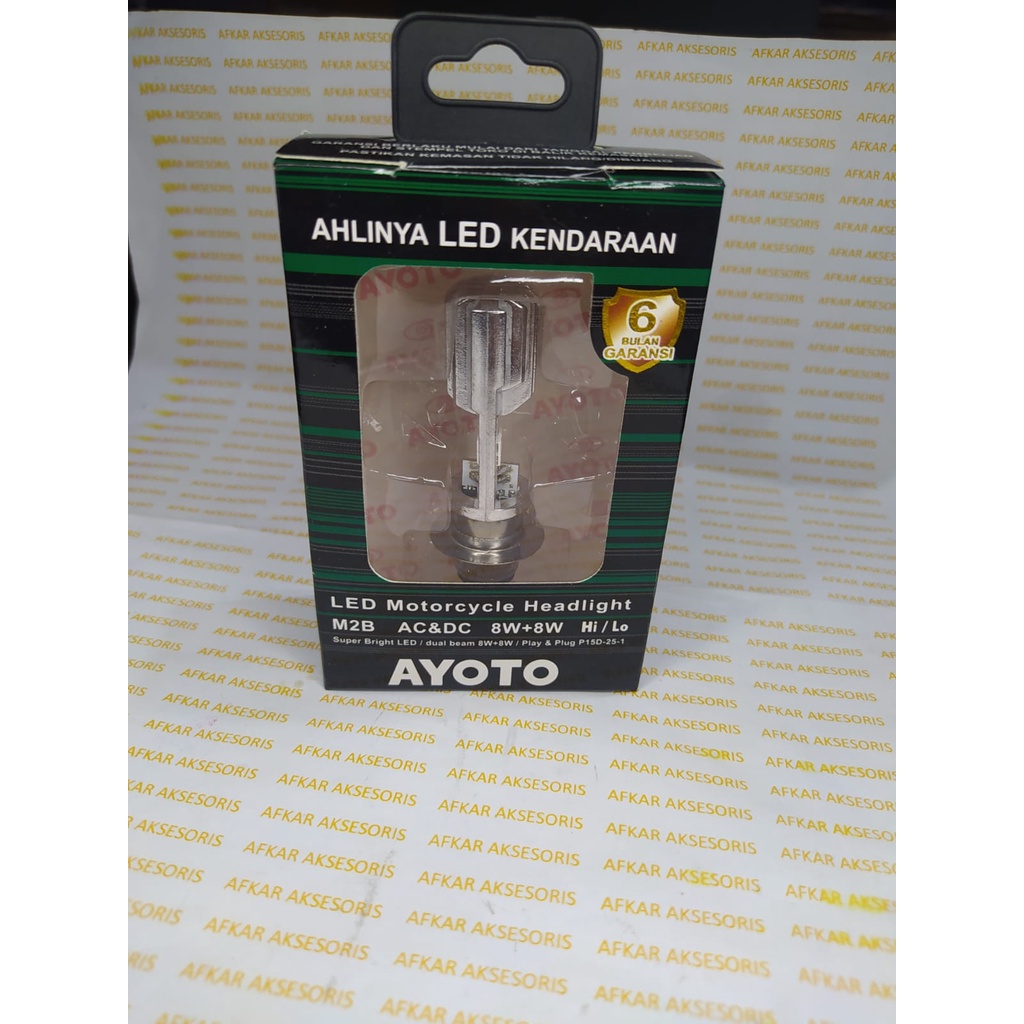 LAMPU LED AYOTO M2B H6 T19 BEBEK MATIC DUS HIJAU