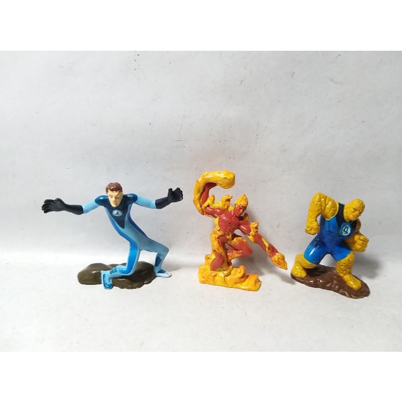 Mister Mr Reed Richards Ben Grimm The Thing Invincible Plastic Elastic Brick Fire Man Human Torch Jo