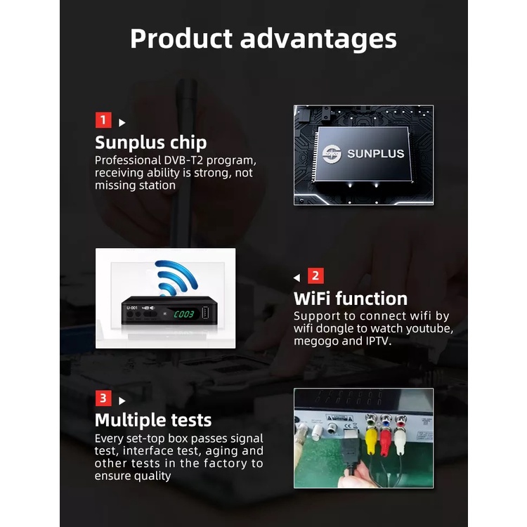 MEGOGO DVB-T2 Digital TV Tuner - STB Set Up Box TV Indonesia