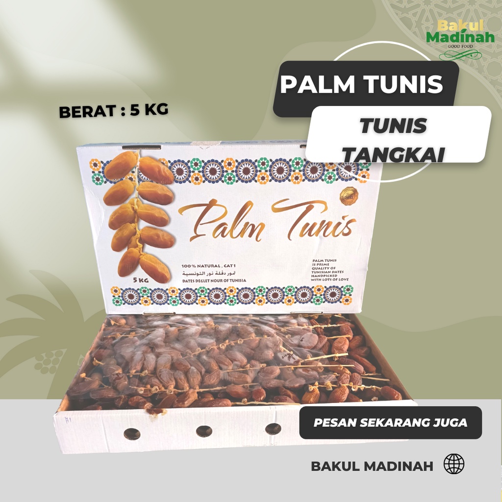 

bakul madinah - Palm tunis tangkai 5 kg