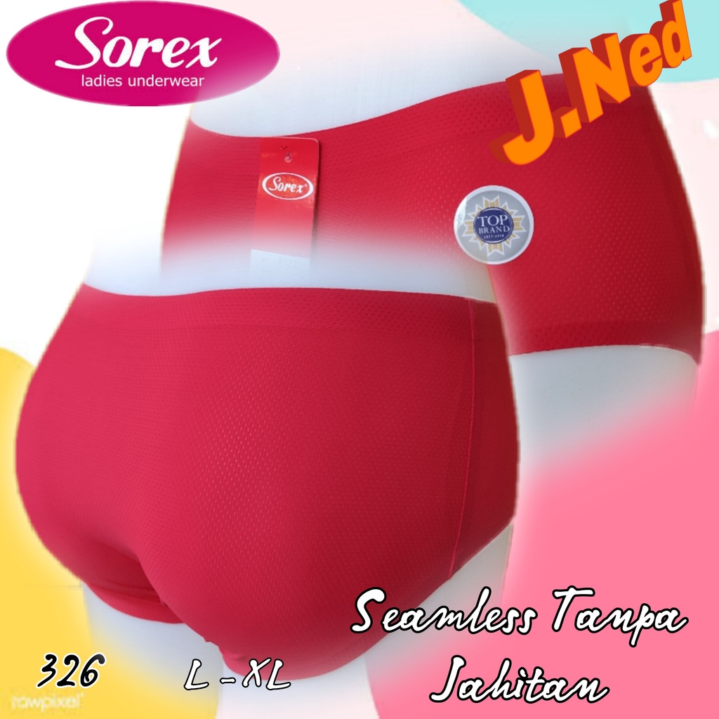 J326 CELANA DALAM WANITA SEAMLESS SOREX UKURAN FREE SIZE BESAR FIT XL-XXL