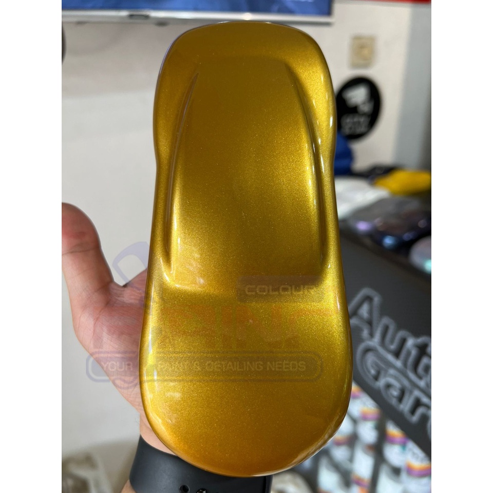 Cat PU TITANIUM GOLD Velg Colour 1 LITER | Sample Warna Diton Premium 9811