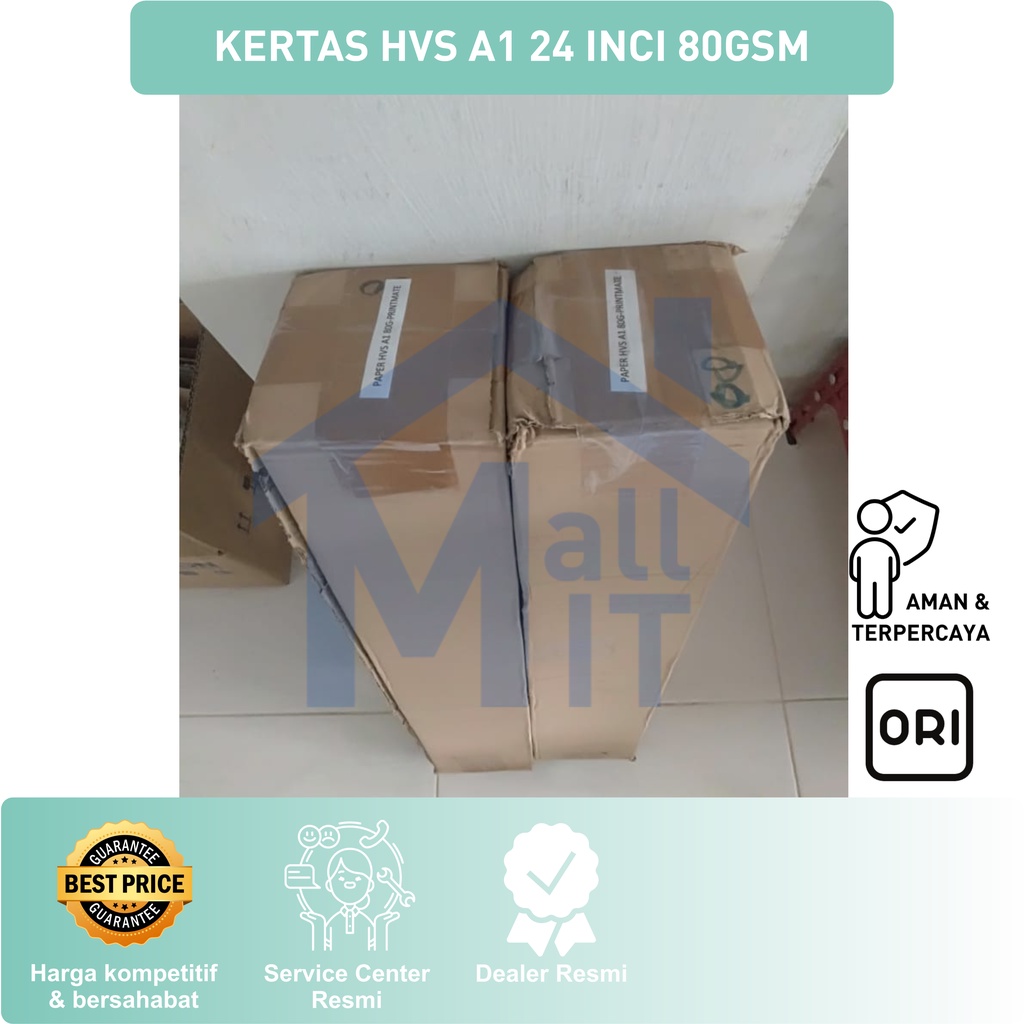 (Bisa Cod) KERTAS HVS ROLL A1 80G 24&quot; 24 INCI High Quality