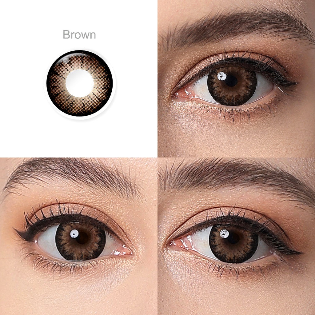 [0.00~-8.00] Softlens Minus 14.5MM,  Soflens Minus Hitam, Softlens Mata Normal,  Lensa Kontak Warna Alami, Soflens Murah Hitam Lensa Warna, Softlens Minus